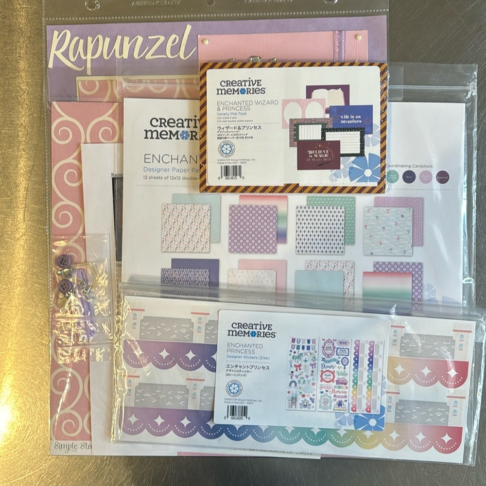 Creative Memories Enchanted Princess lot with bonus non-CM page kits